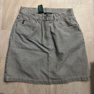 Ralph Lauren seersucker railroad Stripe Pencil a line Skirt